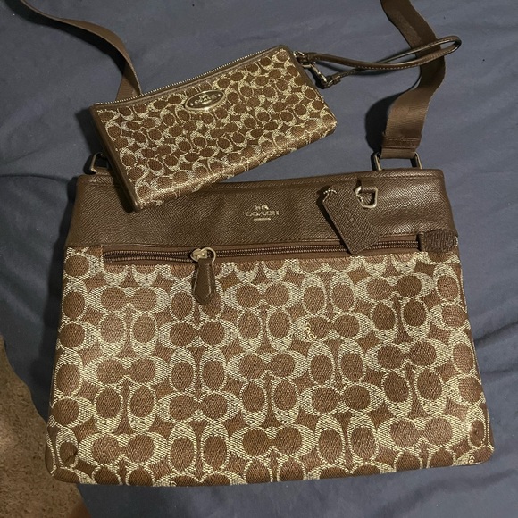 Coach Bags Coach Brown Bag With Wallet Poshmark